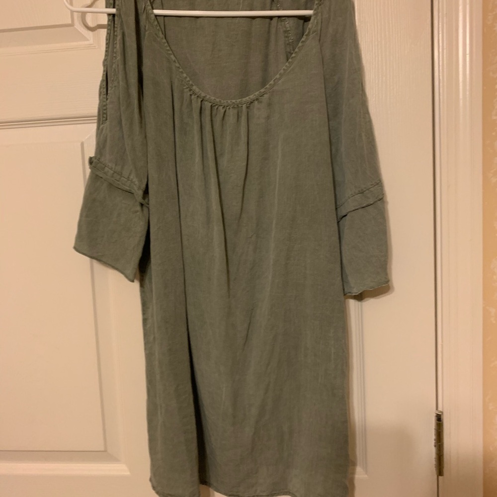 Olive green dress